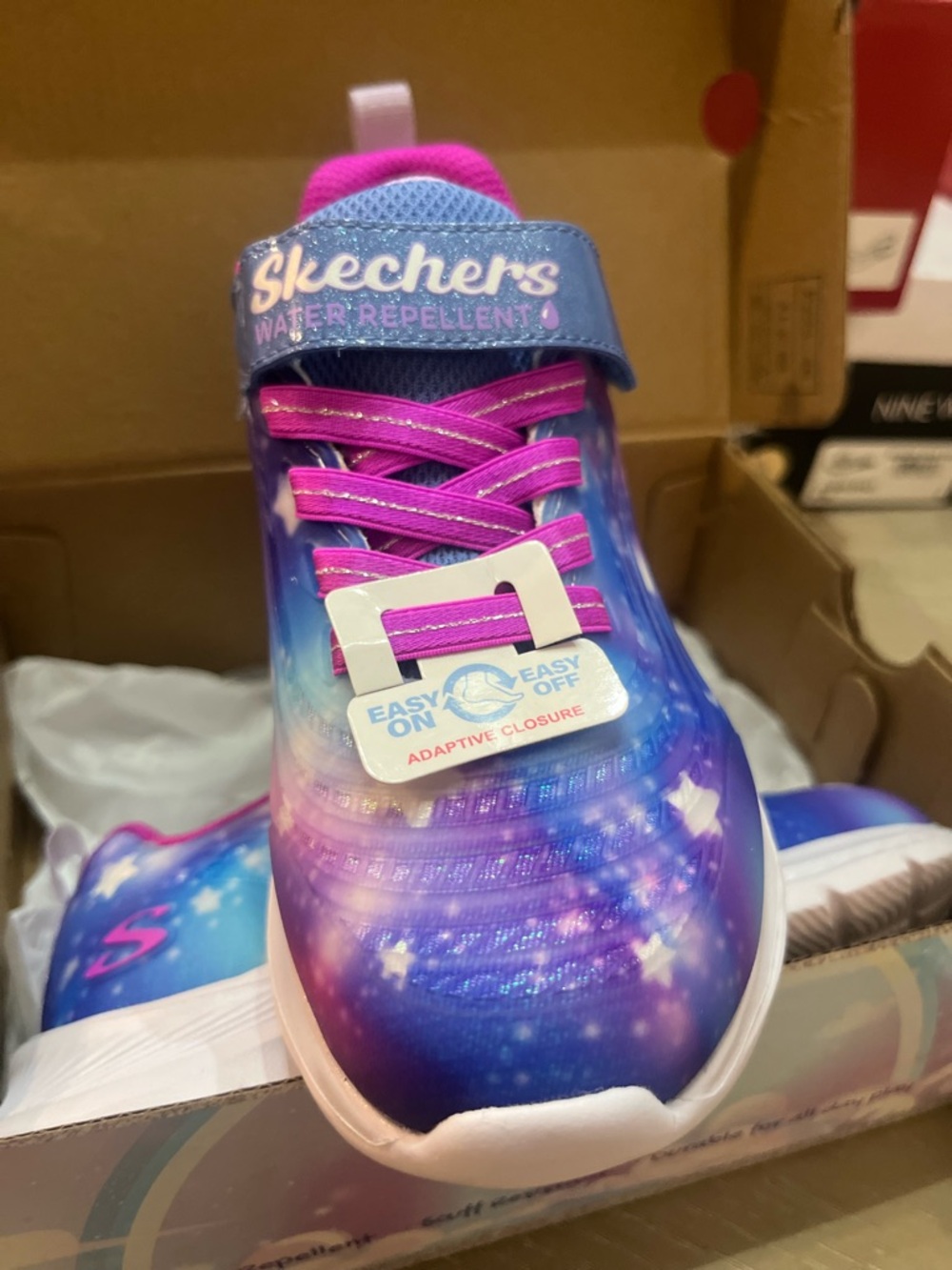 Skechers Kids Galaxy Slip-On Sneakers in Purple and Pink